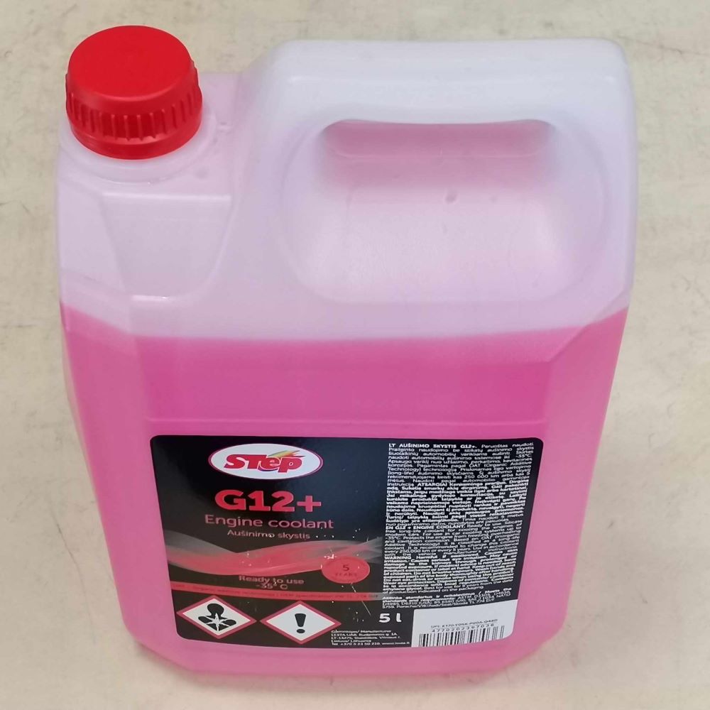 Aušinimo skystis  raudonas  5L. G12/G12 -37C (antifrizas)